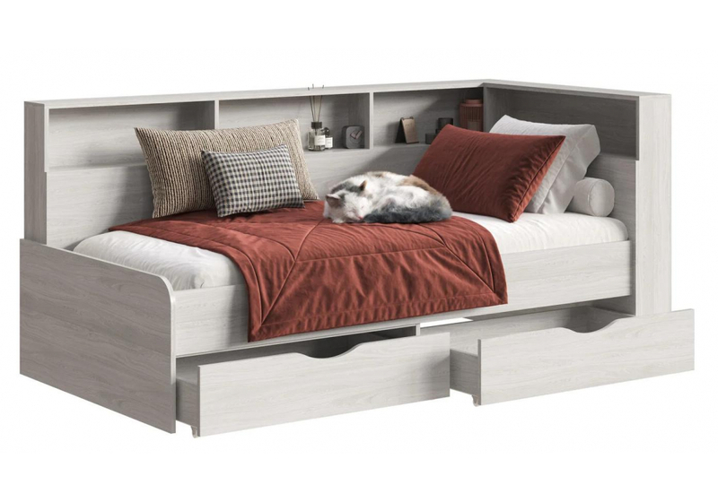 Кровать, Амер 190х80 анкор светлый