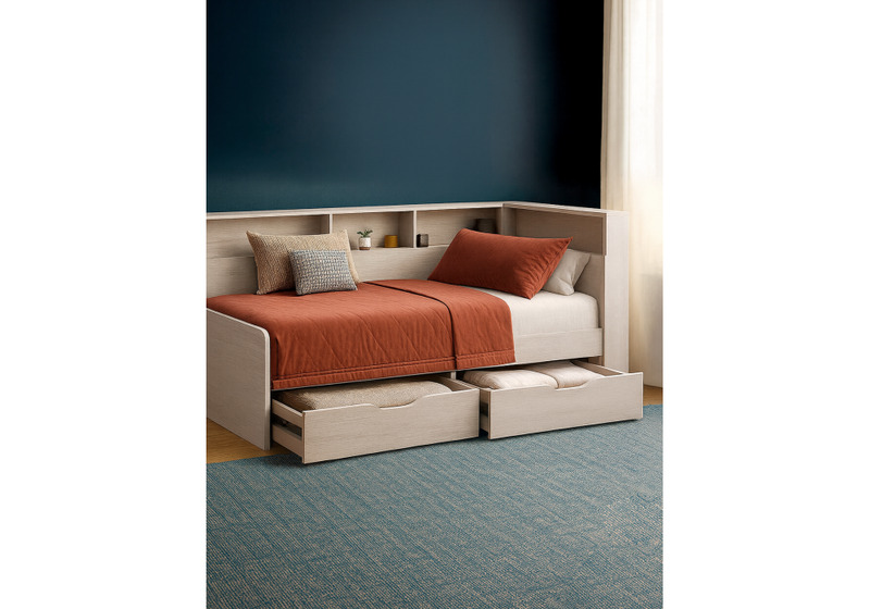 Кровать, Амер 190х80 анкор светлый