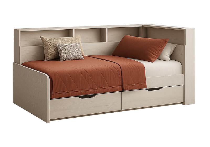 Кровать, Амер 190х80 анкор светлый