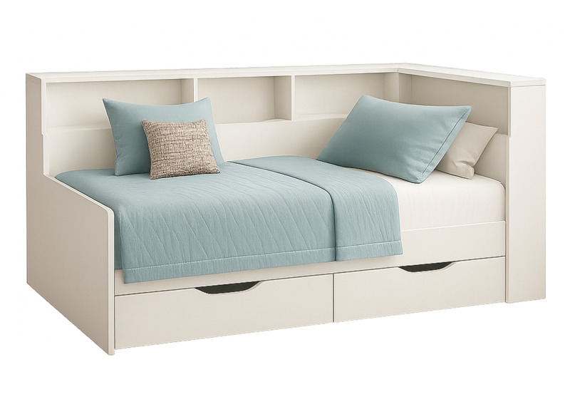 Кровать, Амер 190х80 белая