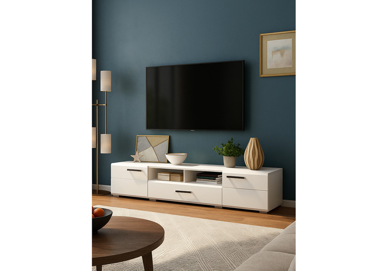 ТВ-тумба, Иоги 2.0 белый / белый глянец