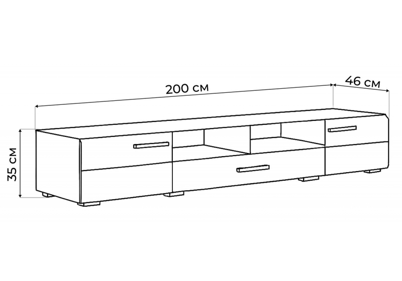 ТВ-тумба, Иоги 2.0 белый / белый глянец