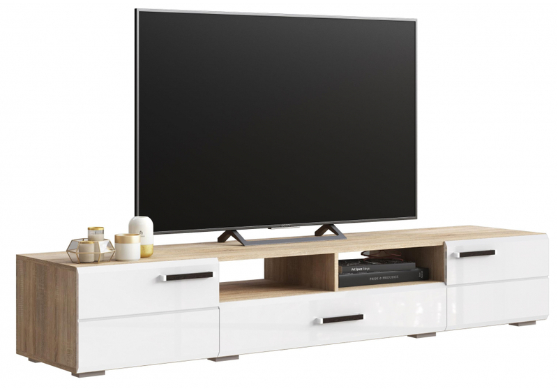 ТВ-тумба, Иоги 2.0 сонома / белый глянец