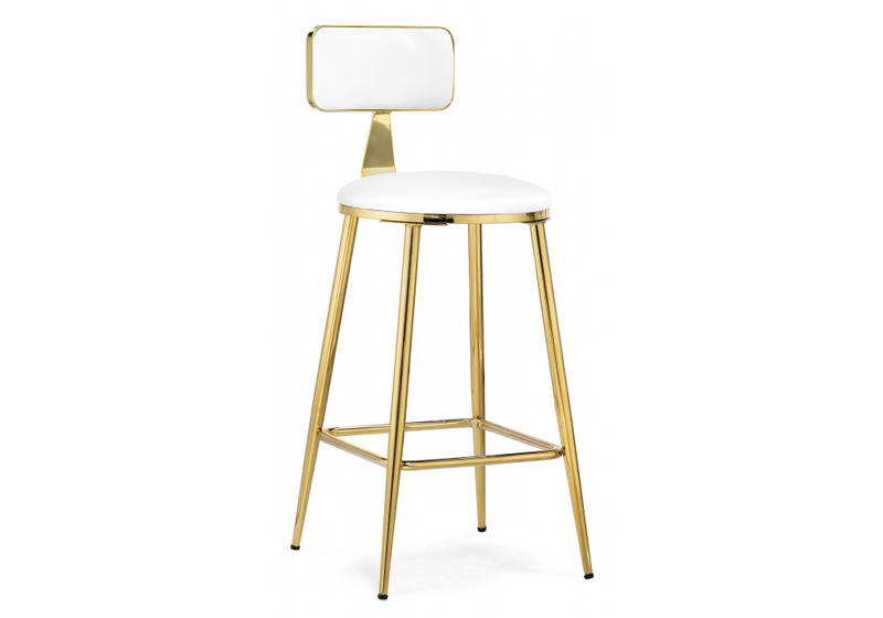 Барный стул, Persi white / gold