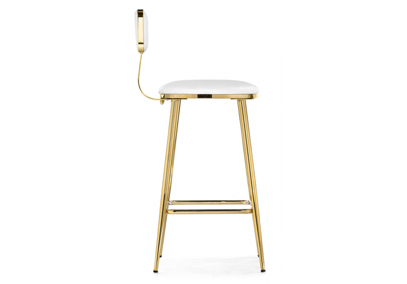 Барный стул, Persi white / gold