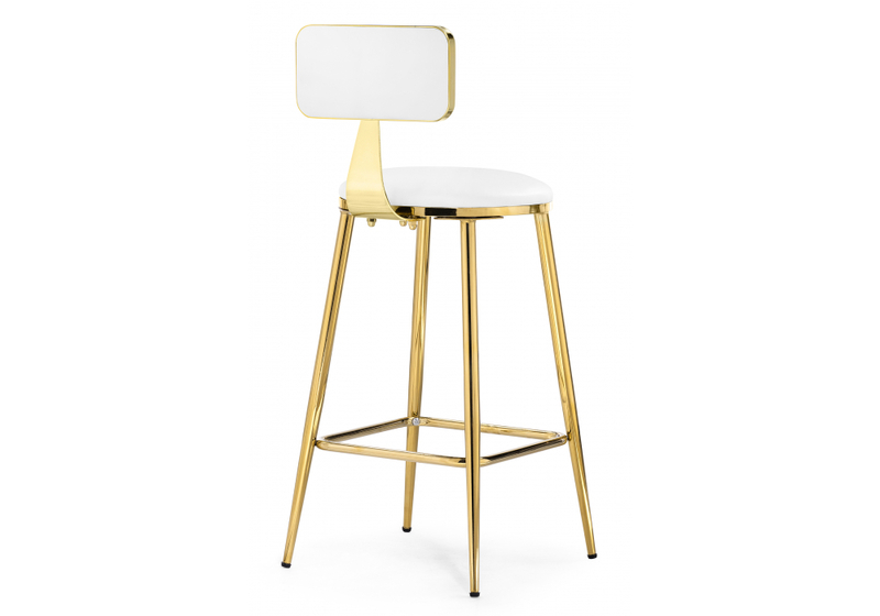 Барный стул, Persi white / gold