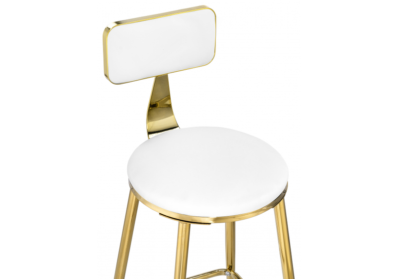 Барный стул, Persi white / gold