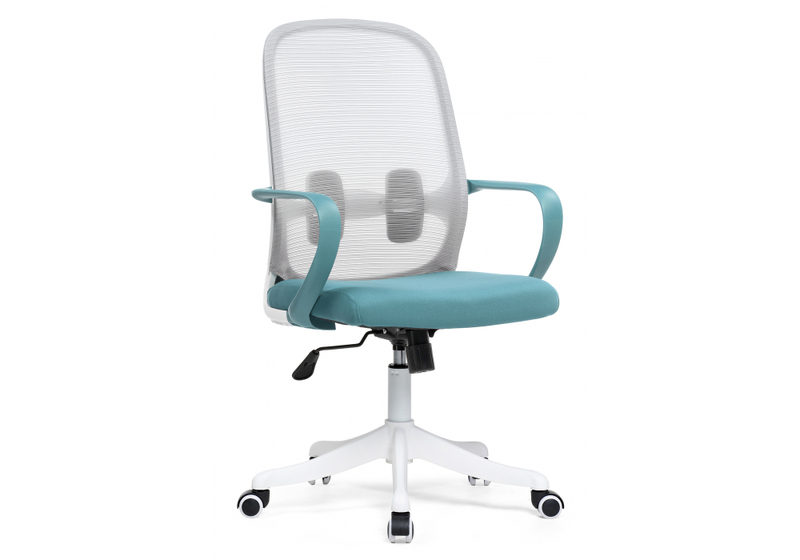 Компьютерное кресло, Bust gray / blue / white