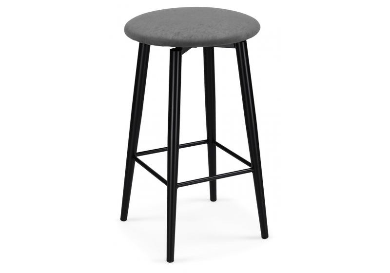 Барный стул, Гангток крутящийся графит / черный матовый