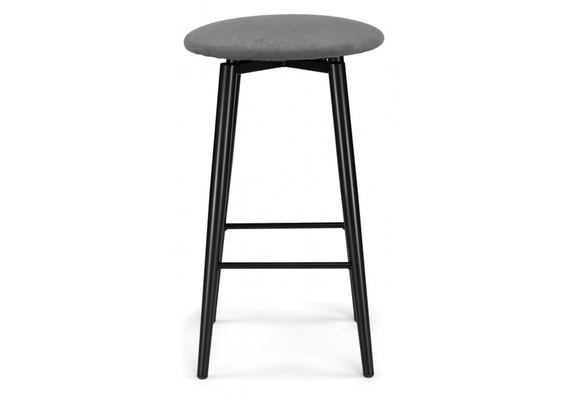 Барный стул, Гангток крутящийся графит / черный матовый