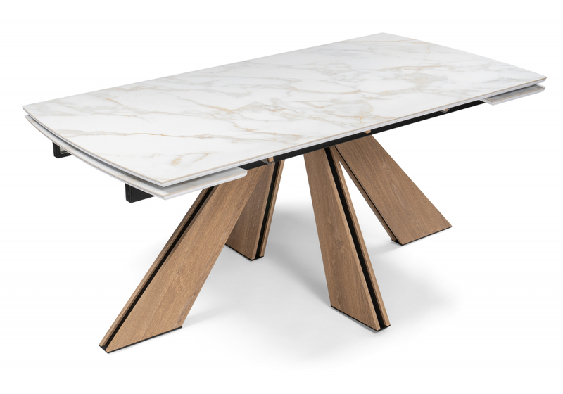 Керамический стол, Шаннон 180(240)х90х79 carla larkinm / дуб монтана