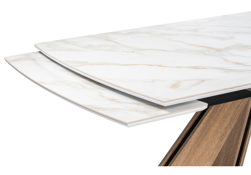 Керамический стол, Шаннон 180(240)х90х79 carla larkinm / дуб монтана