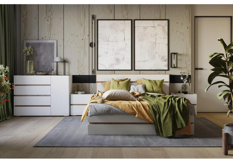 Комод, Атлон белый / дуб вотан