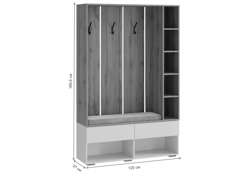 Прихожая, Роут кашемир / дуб вотан