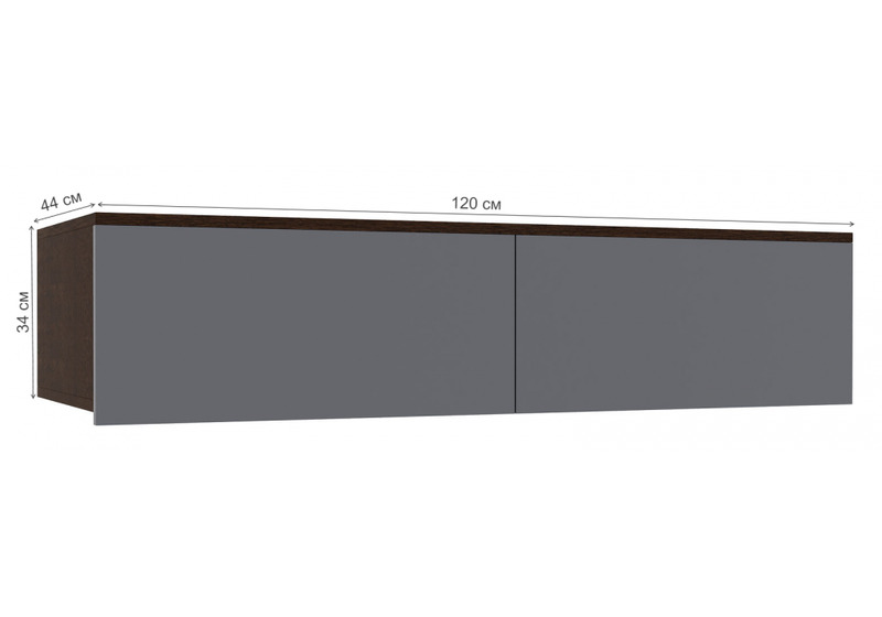 Шкаф, Роут венге / графит софт