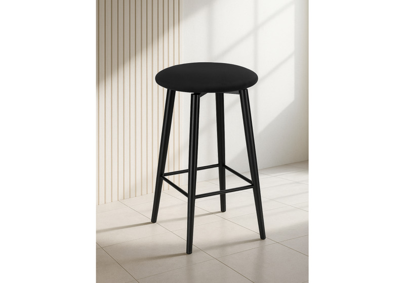 Барный стул, Гангток крутящийся черный / черный матовый