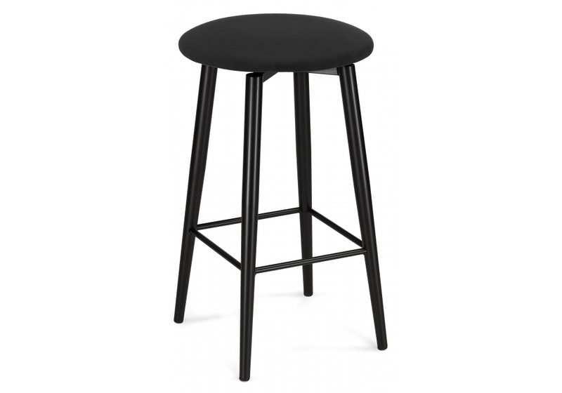 Барный стул, Гангток крутящийся черный / черный матовый