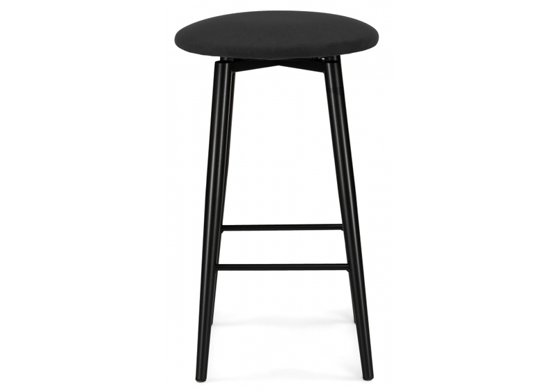 Барный стул, Гангток крутящийся черный / черный матовый