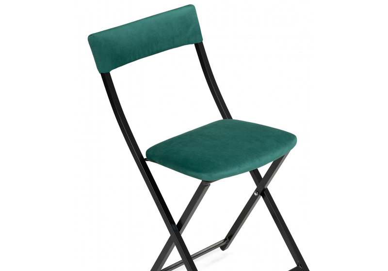 Стул на металлокаркасе, Elevis зеленый / черный