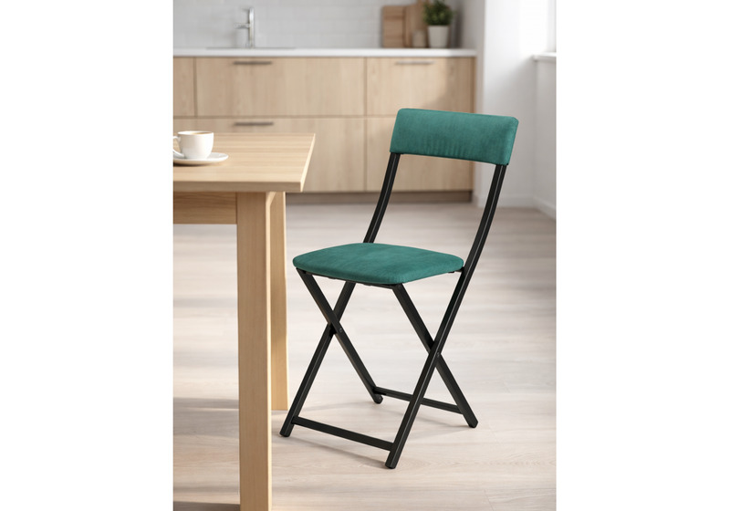 Стул на металлокаркасе, Elevis зеленый / черный