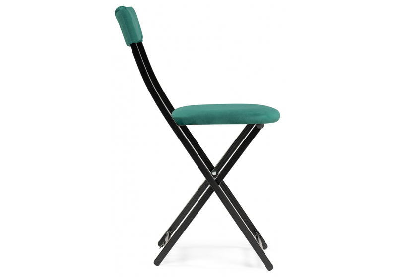 Стул на металлокаркасе, Elevis зеленый / черный