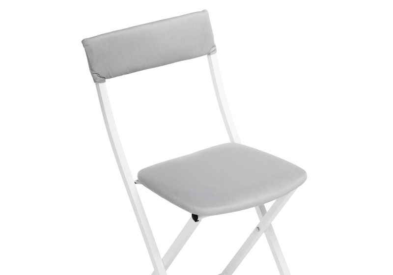 Стул на металлокаркасе, Elevis светло-серый / белый