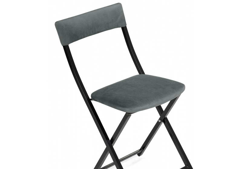 Стул на металлокаркасе, Elevis темно-серый / черный