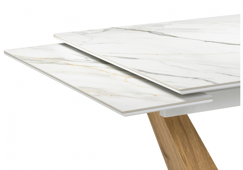 Керамический стол, Кели 140(200)х80х76 белый