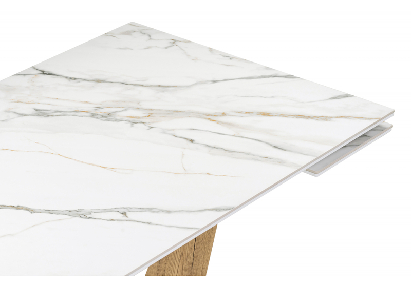 Керамический стол, Кели 140(200)х80х76 белый