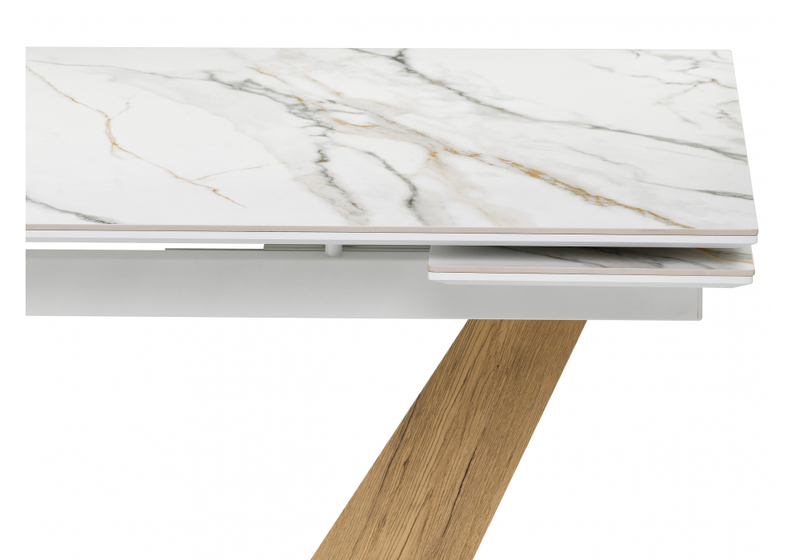 Керамический стол, Кели 140(200)х80х76 белый