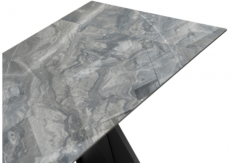 Керамический стол, Хорсборо 140(200)х80х79 оробико / черный