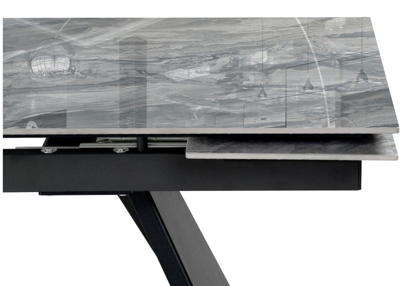 Керамический стол, Хорсборо 140(200)х80х79 оробико / черный