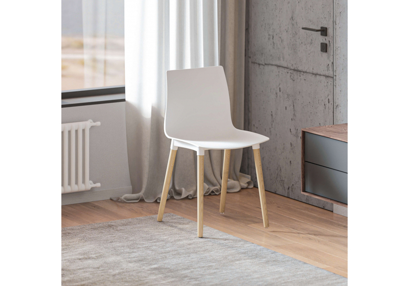 Пластиковый стул, Кобе белый