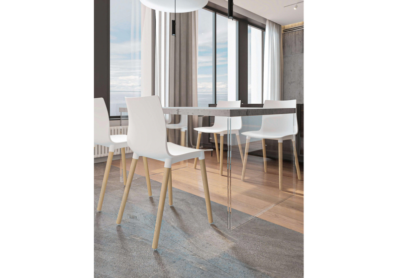 Пластиковый стул, Кобе 2 шт белый