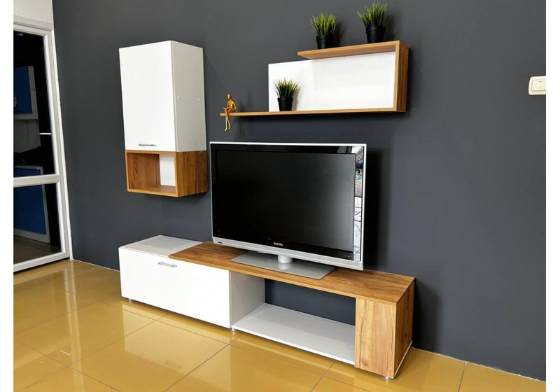 Готовая гостиная, Одди белый / дуб золотой