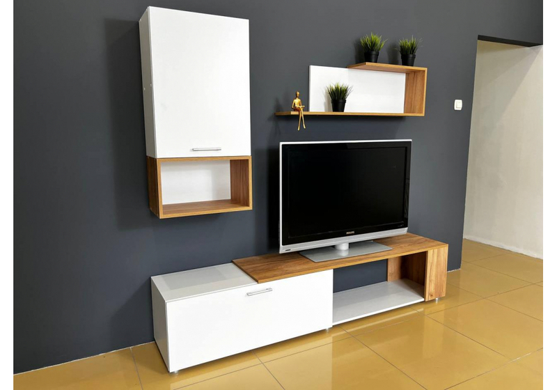 Готовая гостиная, Одди белый / дуб золотой