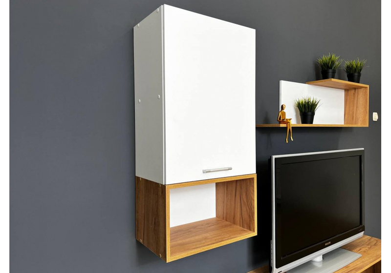 Готовая гостиная, Одди белый / дуб золотой