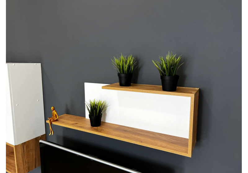 Готовая гостиная, Одди белый / дуб золотой