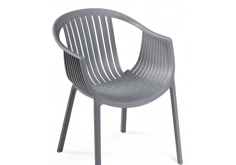 Пластиковый стул, Боркас серый