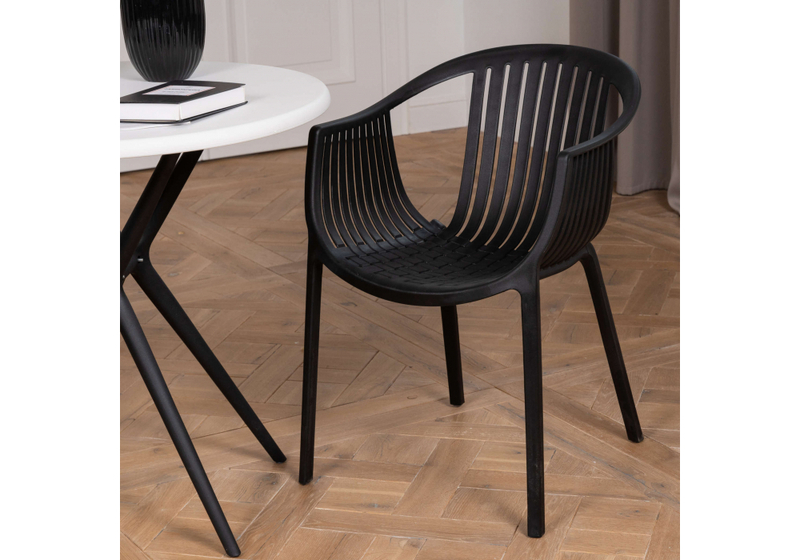 Пластиковый стул, Боркас черный