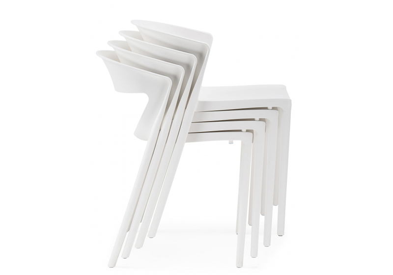 Пластиковый стул, Градно белый