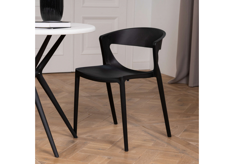 Пластиковый стул, Градно черный