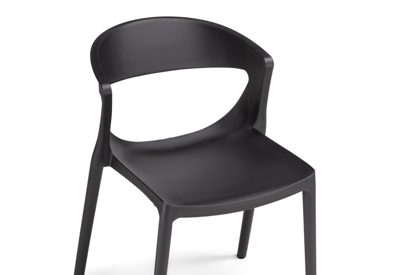 Пластиковый стул, Градно черный