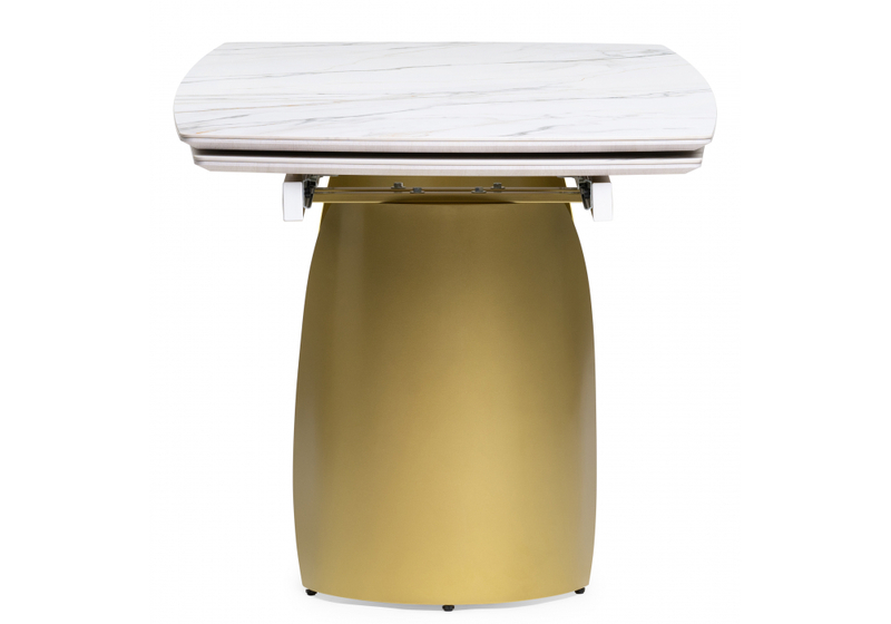 Керамический стол, Готланд 180(240)х90х79 вяз скандинавский / золото