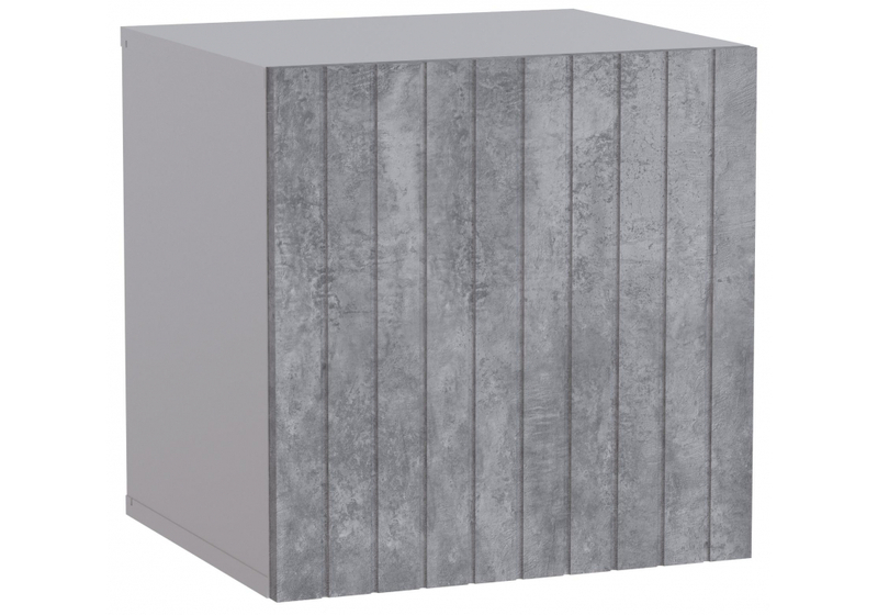 Шкаф, Эннис белый / бетон светлый