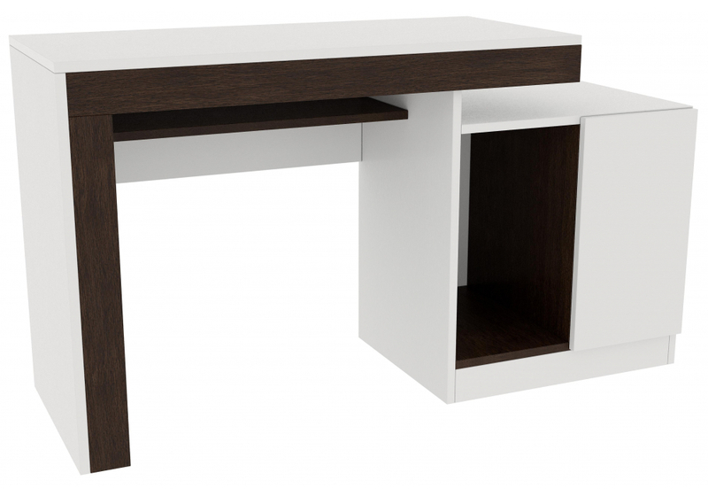 Компьютерный стол, Модена белый / венге