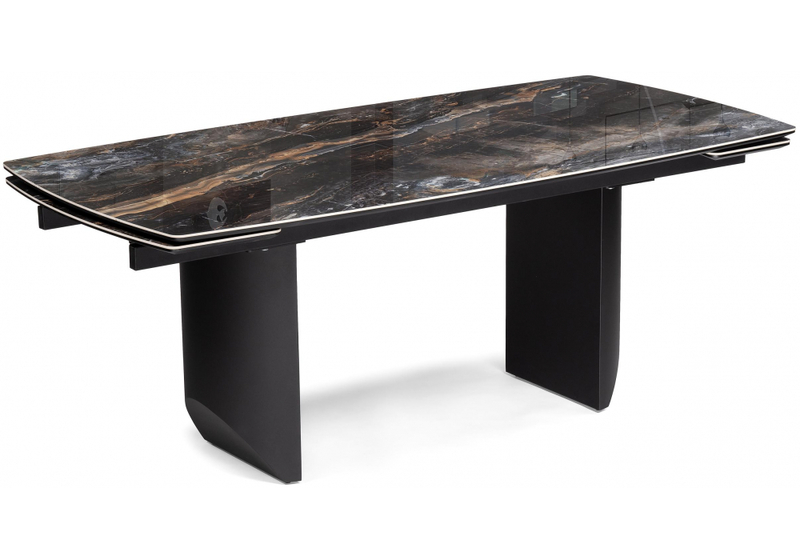 Керамический стол, Маре 200(260)х100х77 neodom titanium lawa nero / черный