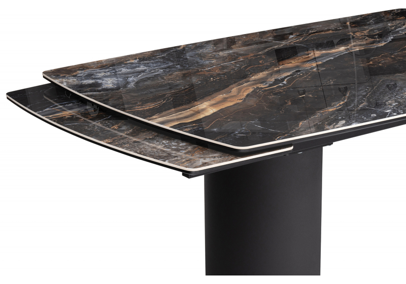 Керамический стол, Маре 200(260)х100х77 neodom titanium lawa nero / черный