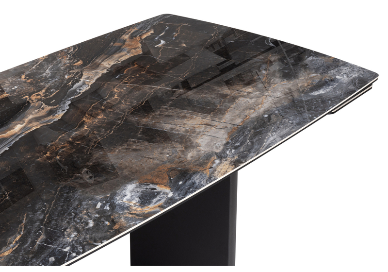 Керамический стол, Маре 200(260)х100х77 neodom titanium lawa nero / черный