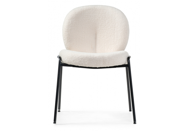 Стул на металлокаркасе, Kalipso 1 white / black